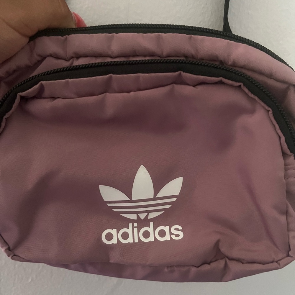 Adidas Purple Crossbody Bag with Trefoil Logo
